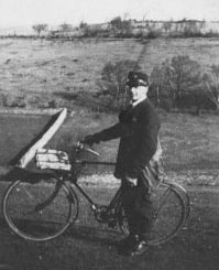 Image of Ted Martin, Wennington postman, in 1938