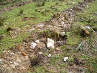 Till exposed in laying field drains, Hindburn valley