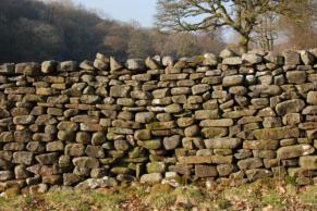 River stone wall, Lowgill